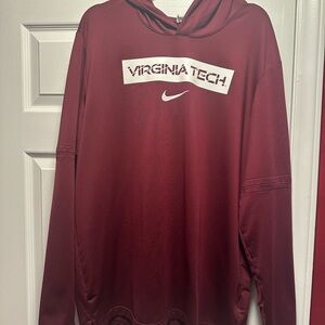 Virginia Tech Hokies basketball nike light weight hoodie / pullover